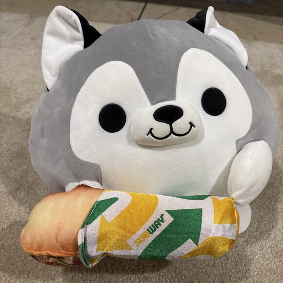 Zuru Other - ZURU Snackles Subway Husky Nigel 14" Plush Soft Stuffed Animal Gray